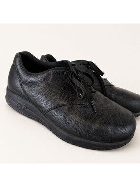 SAS Tripad Comfort Men’s Black Leather Non Slip Work Shoes Size 12W